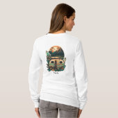 Dames Basic T-shirt met Lange Mouwen (Achterkant volledig)