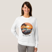 Dames Basic T-shirt met Lange Mouwen (Voorkant volledig)
