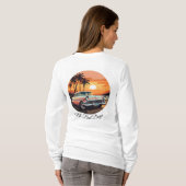 Dames Basic T-shirt met Lange Mouwen (Achterkant volledig)