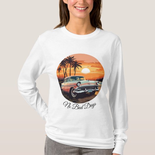 Dames Basic T-shirt met Lange Mouwen (Voorkant)