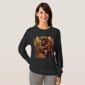 Dames Basic T-shirt met Lange Mouwen (Voorkant volledig)