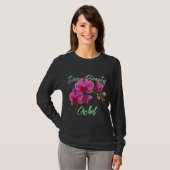 Dames Basic T-shirt met lange mouwen (Voorkant volledig)