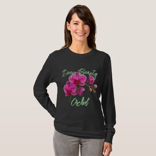 Dames Basic T-shirt met lange mouwen (Voorkant volledig)