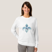 Dames Basic T-shirt met lange mouwen (Voorkant volledig)