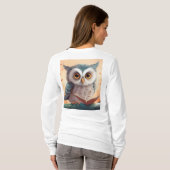 Dames Basic T-shirt met Lange Mouwen (Achterkant volledig)