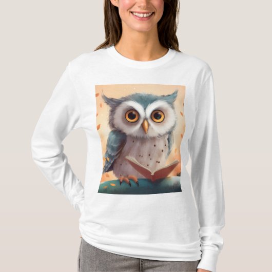 Dames Basic T-shirt met Lange Mouwen (Voorkant)