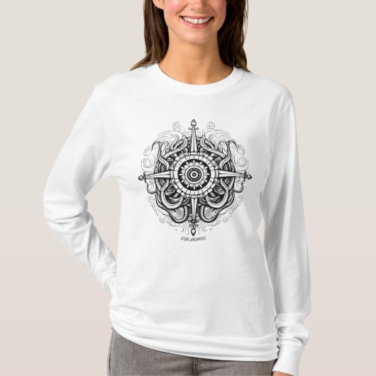 Dames Basic T-shirt met Lange Mouwen (Voorkant)