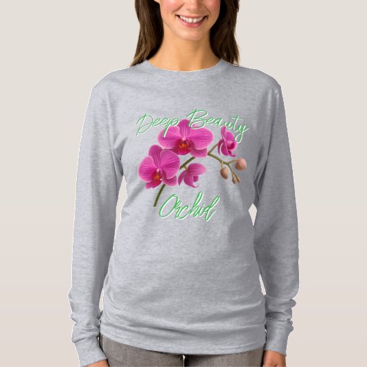 Dames Basic T-shirt met lange mouwen (Voorkant)