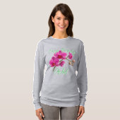 Dames Basic T-shirt met lange mouwen (Voorkant volledig)
