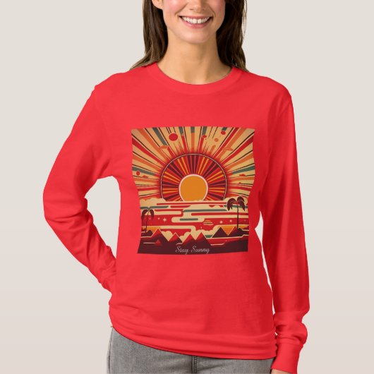 Dames Basic T-shirt met lange mouwen (Voorkant)