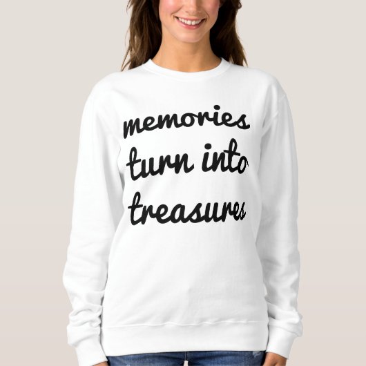 Dames Basic T-shirt met lange mouwen Memories (Voorkant)