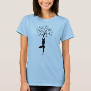 Dames Basic T-shirt Yoga Tree