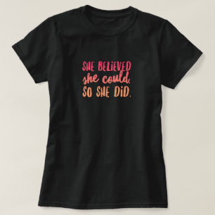 Dames Basic T-Shirt Ze Geloofde