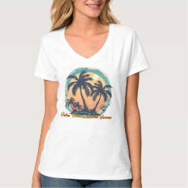 Dames Basic V-Hals T-Shirt