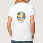Dames Basic V-Hals T-Shirt (Achterkant)