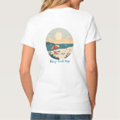 Dames Basic V-hals T-shirt (Achterkant)