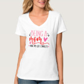 Dames Basic V-Hals T-Shirt (Voorkant)