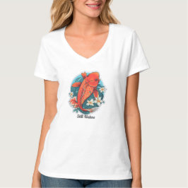 Dames Basic V-hals T-shirt