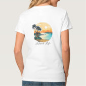 Dames Basic V-hals T-shirt (Achterkant)