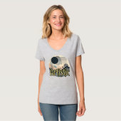 Dames Basic V-Hals T-Shirt (Voorkant volledig)