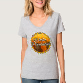 Dames Basic V-Hals T-Shirt (Voorkant)