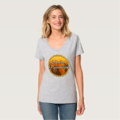 Dames Basic V-Hals T-Shirt (Voorkant volledig)