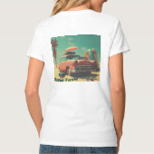 Dames Basic V-hals T-shirt (Achterkant)