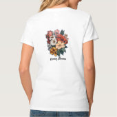 Dames Basic V-hals T-shirt (Achterkant)