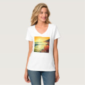 Dames Basic V-Hals T-shirt Aanbiedingsprijs $23.16 (Voorkant volledig)