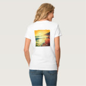Dames Basic V-Hals T-shirt Aanbiedingsprijs $23.16 (Achterkant volledig)