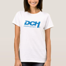 Dames - Basic Wit - Big DCH Blauw Logo