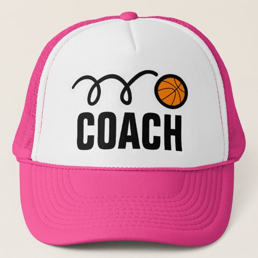 Dames basketbal coach hoed / pet (Voorkant)