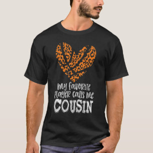 Dames Basketbal COUSIN Cheetah Mijn Favoriete Spel T-shirt