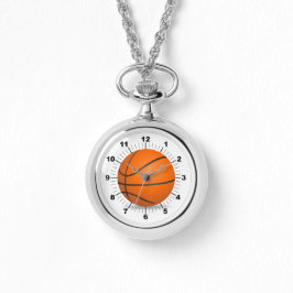 Dames Basketbal Wraparound Zilveren horloge