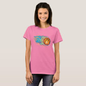 Dames Basketball T Shirt (Voorkant volledig)