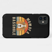 Dames Basset Hound Presenteert Grappige Moeder Van Case-Mate iPhone Case (Achterkant (horizontaal))