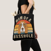 Dames Basset Hound Presenteert Grappige Moeder Van Tote Bag (Dichtbij)