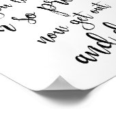 Dames Bathroom Gold Glitter 8x10 bruiloft Poster (Hoek)