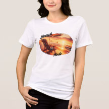 Dames ( Beach Mode ) Leuk t-shirt
