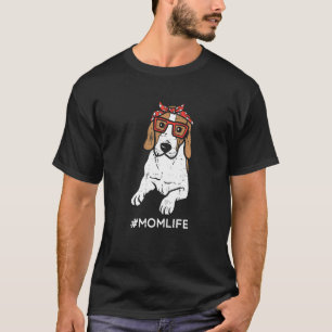 Dames Beagle Stippen Sjaal Moeder Leven Moeders D T-shirt