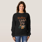 Dames Belize Meisjesreis Matching Groep Groovy Boh Trui (Voorkant volledig)