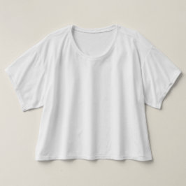 Dames Bella+Canvas Boxy Crop Top T-Shirt