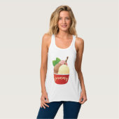 Dames Bella+Canvas Flowy Racerback Tank Top (Volledige Voorkant)