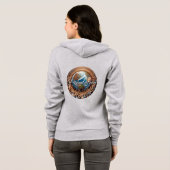 Dames Bella+Canvas full zip hoodie (Achterkant volledig)