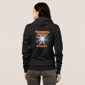 Dames Bella+Canvas full zip hoodie (Achterkant volledig)
