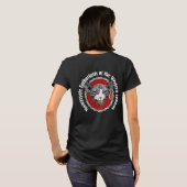 Dames Bella Canvas relaxed fit V-hals T-shirt (Achterkant volledig)