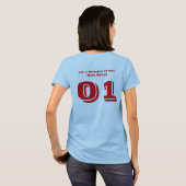 Dames Bella+canvas ringer T-shirt (Achterkant volledig)