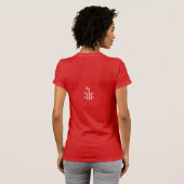 Dames Bella+Canvas Slim Fit T-Shirt (Rood Levendig (Achterkant volledig)