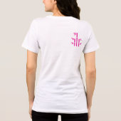 Dames Bella+Canvas Slim Fit T-Shirt (Wit (Achterkant)