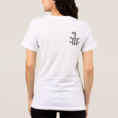 Dames Bella+Canvas Slim Fit T-Shirt (Wit (Achterkant)